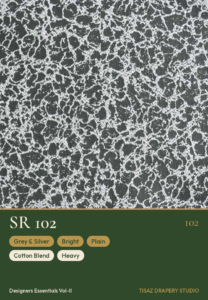 Vol II SR-102 Grey & Silver Bright Plain