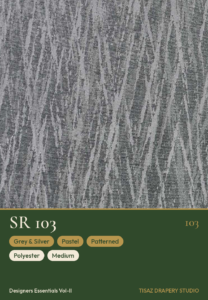 Vol II SR-103 Grey & Silver Pastel Patterned