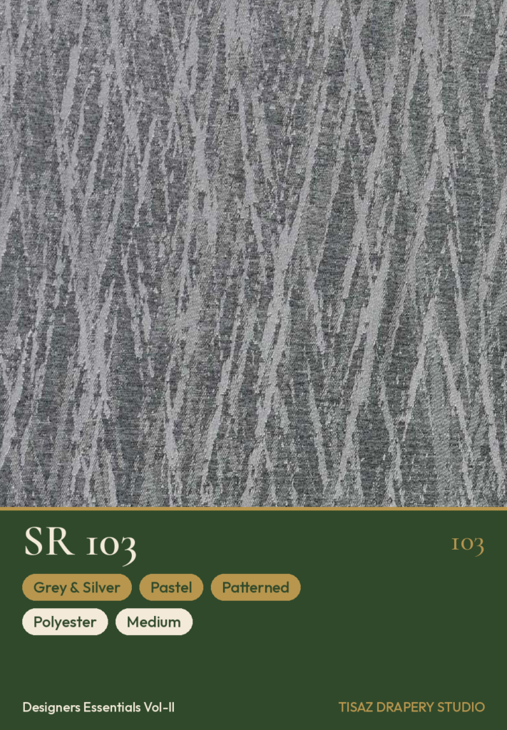 Vol II SR-103 Grey & Silver Pastel Patterned