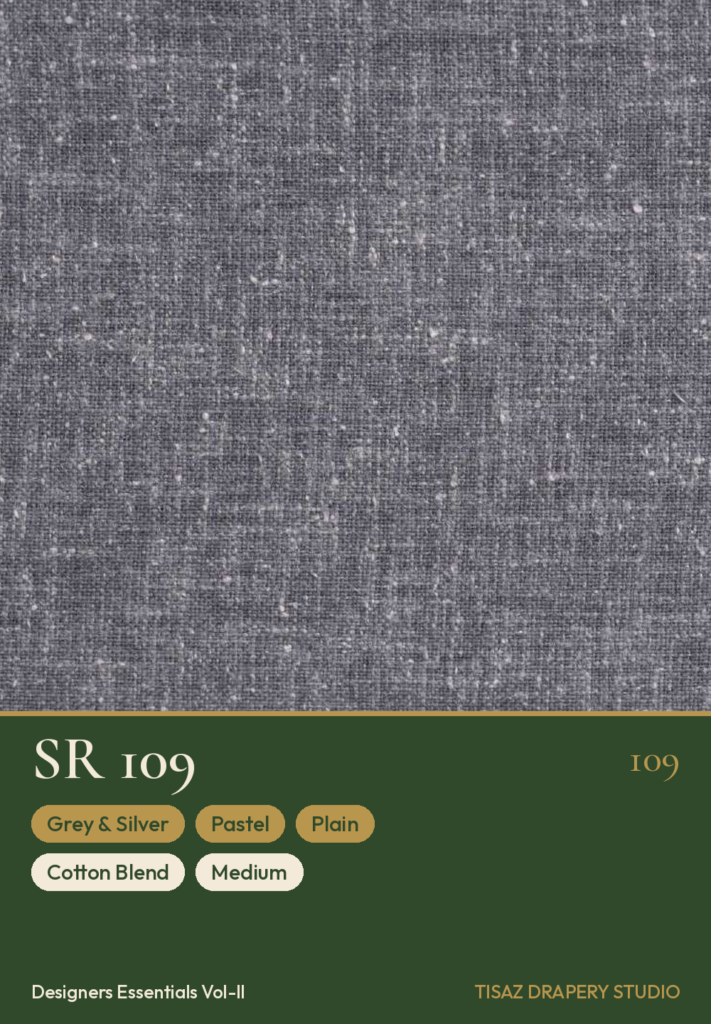 Vol II SR-109 Grey & Silver Pastel Plain
