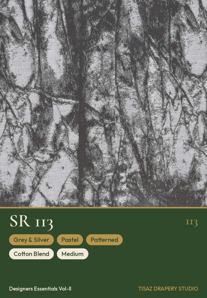 Vol II SR-113 Grey & Silver Pastel Patterned
