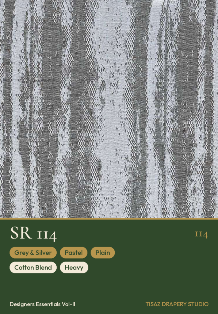 Vol II SR-114 Grey & Silver Pastel Plain