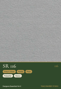 Vol II SR-116 Grey & Silver Pastel Plain
