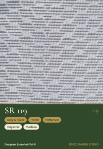 Vol II SR-119 Grey & Silver Pastel Patterned