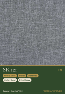 Vol II SR-121 Grey & Silver Pastel Patterned