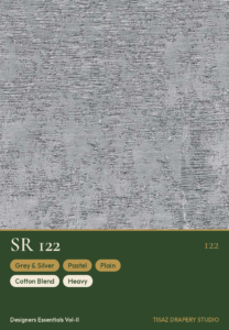 Vol II SR-122 Grey & Silver Pastel Plain