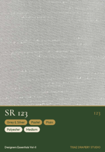 Vol II SR-123 Grey & Silver Pastel Plain