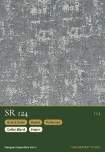 Vol II SR-124 Grey & Silver Pastel Patterned