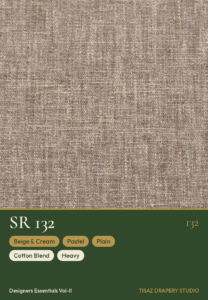 Vol II SR-132 Beige & Cream Pastel Plain