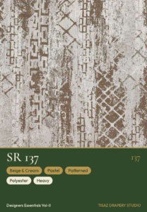 Vol II SR-137 Beige & Cream Pastel Patterned
