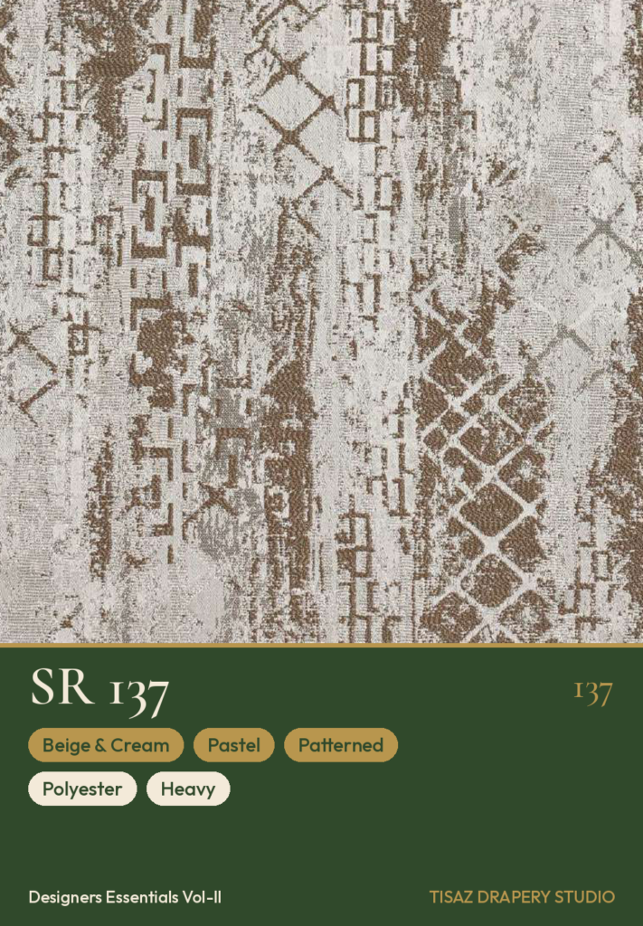 Vol II SR-137 Beige & Cream Pastel Patterned