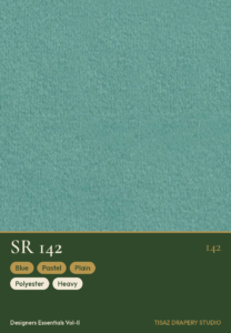 Vol II SR-142 Blue Pastel Plain