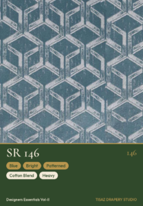 Vol II SR-146 Blue Bright Patterned